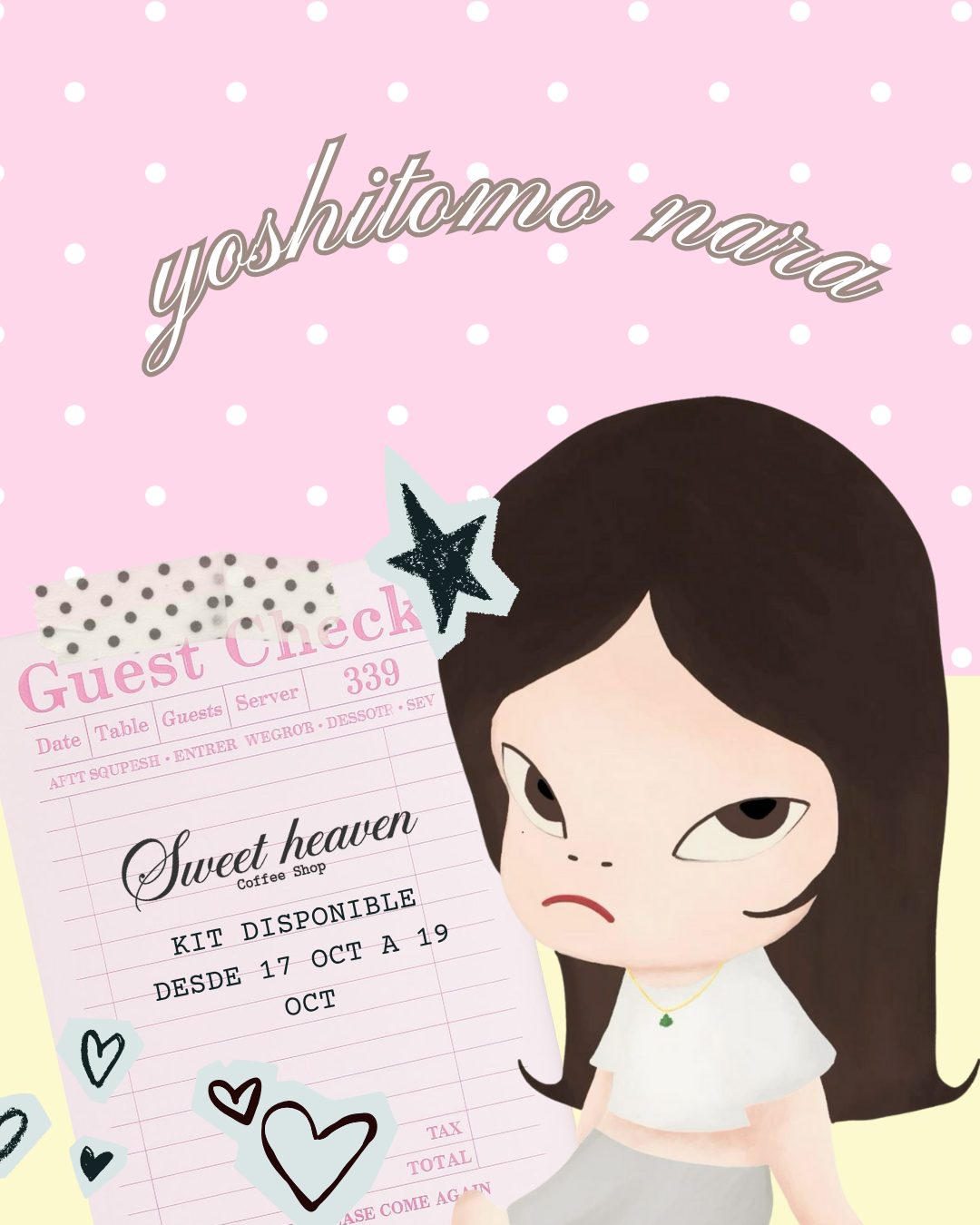 Yoshitomo Nara en sweetheaven coffe shop
